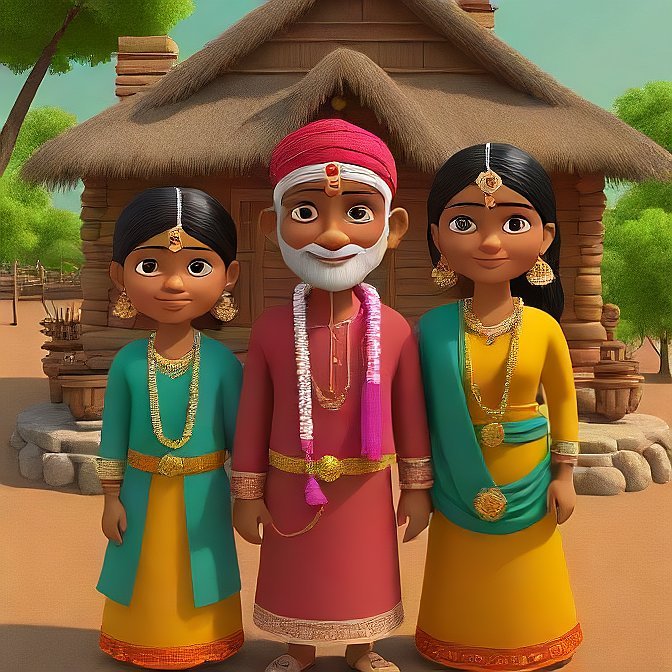 3D cartoon character art